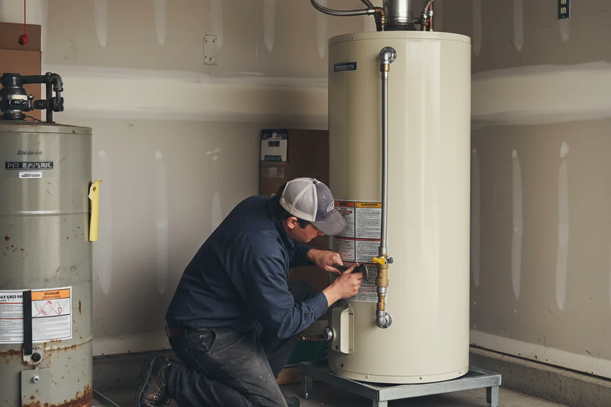 Water heater and shutoff valve replacement in Dulzura