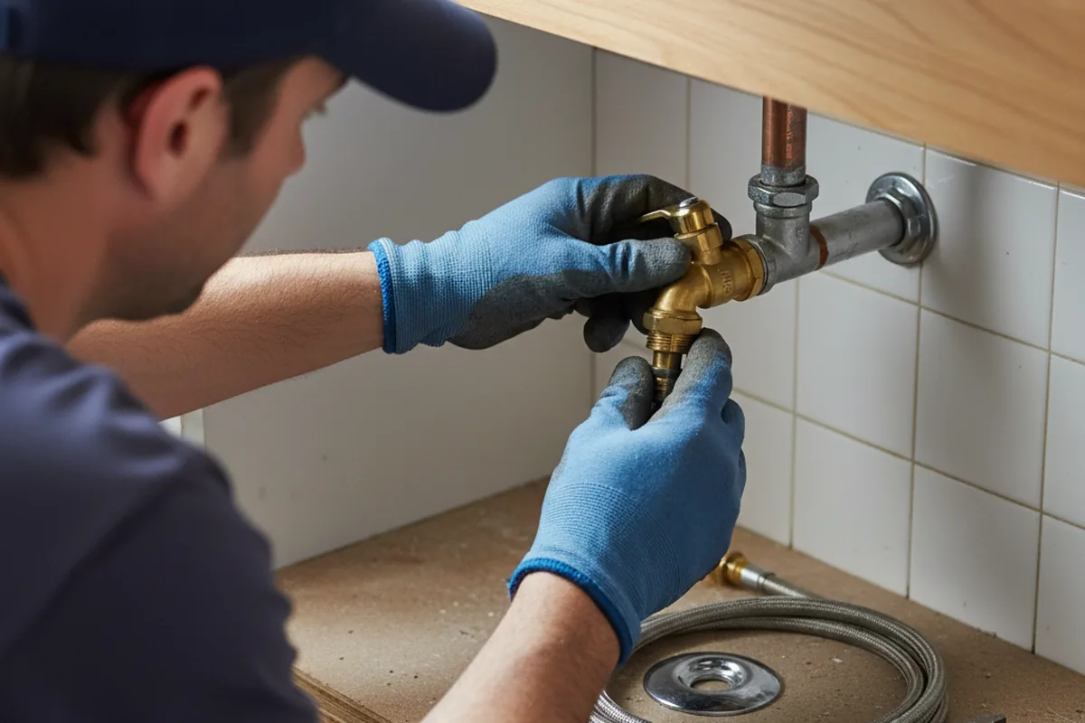 Shutoff valve and fitting work during Emergency Plumbing in Dulzura
